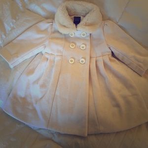White Baby Gap Winter Coat
